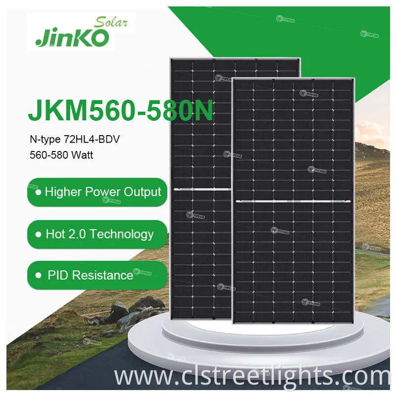 Jinko 550W 580W 630W 700W Half Cell Wholesale Poly PV Fold Flexible Black Monocrystalline Polycrystalline Photovoltaic Module Mono Solar Energy Sun Power Panel